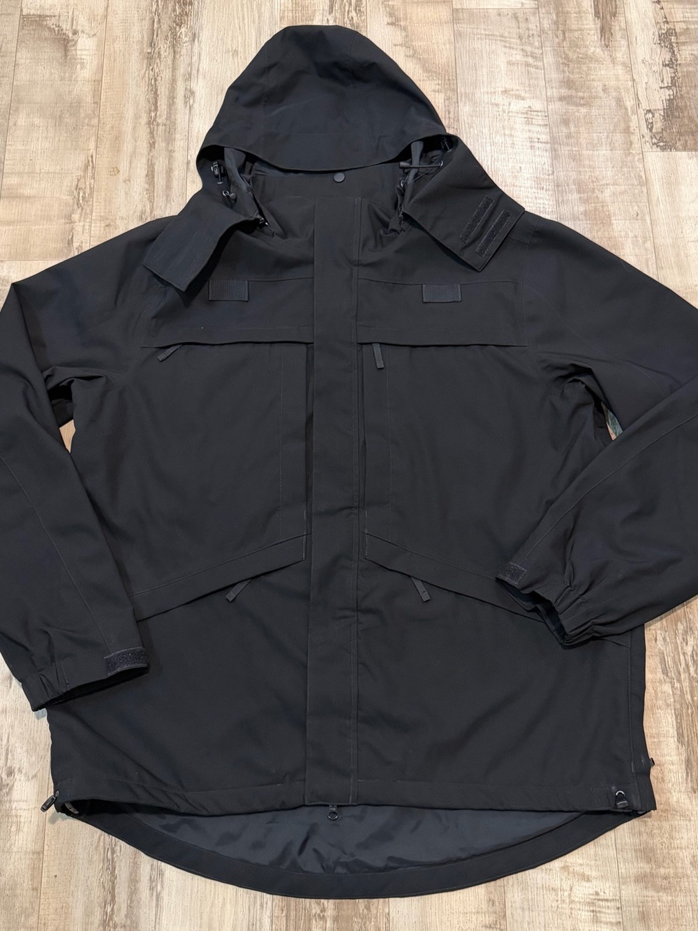 5.11 Tactical Mens Jacket XL Regular Black Hooded Multi Pocket Outdoor Duty